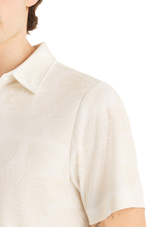 Nautica Mens Performance Short Sleeve Floral Block Polo Shirt