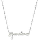 Kendra Scott Grandma Crystal Short Pendant Necklace - Silver-Plated