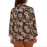 Ruby Rd. Womens Vintage Paisley Knit 3/4 Sleeve Top
