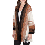 Ruby Rd. Womens Ombre Color Block Stripe Cardigan