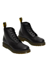 Dr. Martens 101 Yellow Stitch Smooth Leather Ankle Boots