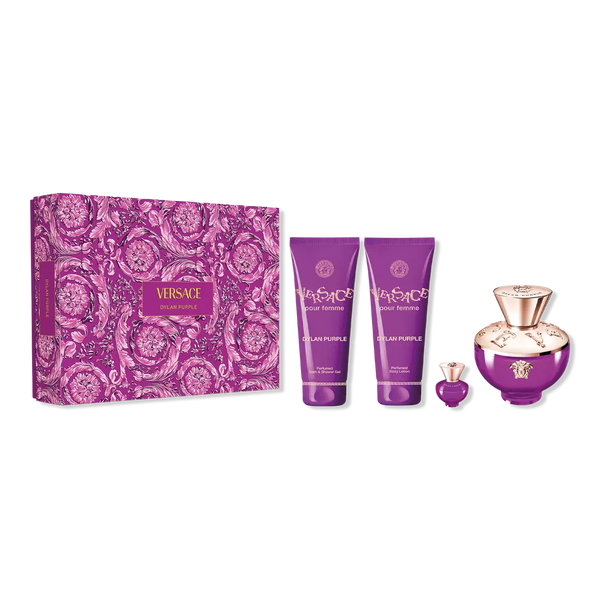 Versace Dylan Purple Eau de Parfum Gift Set - 4 Piece