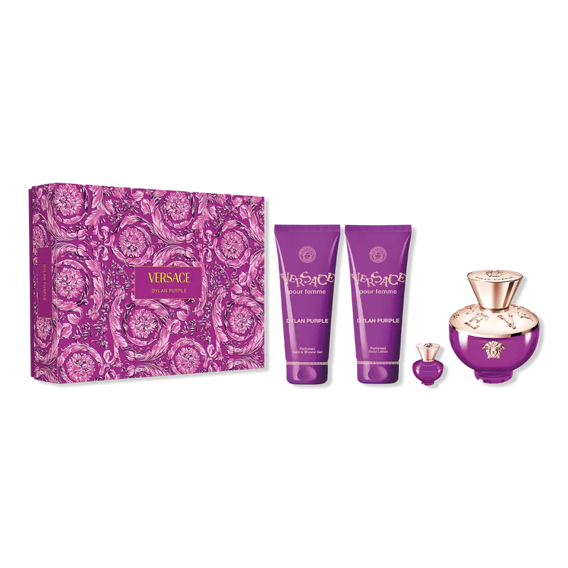 Versace Dylan Purple Eau de Parfum Gift Set - 4 Piece