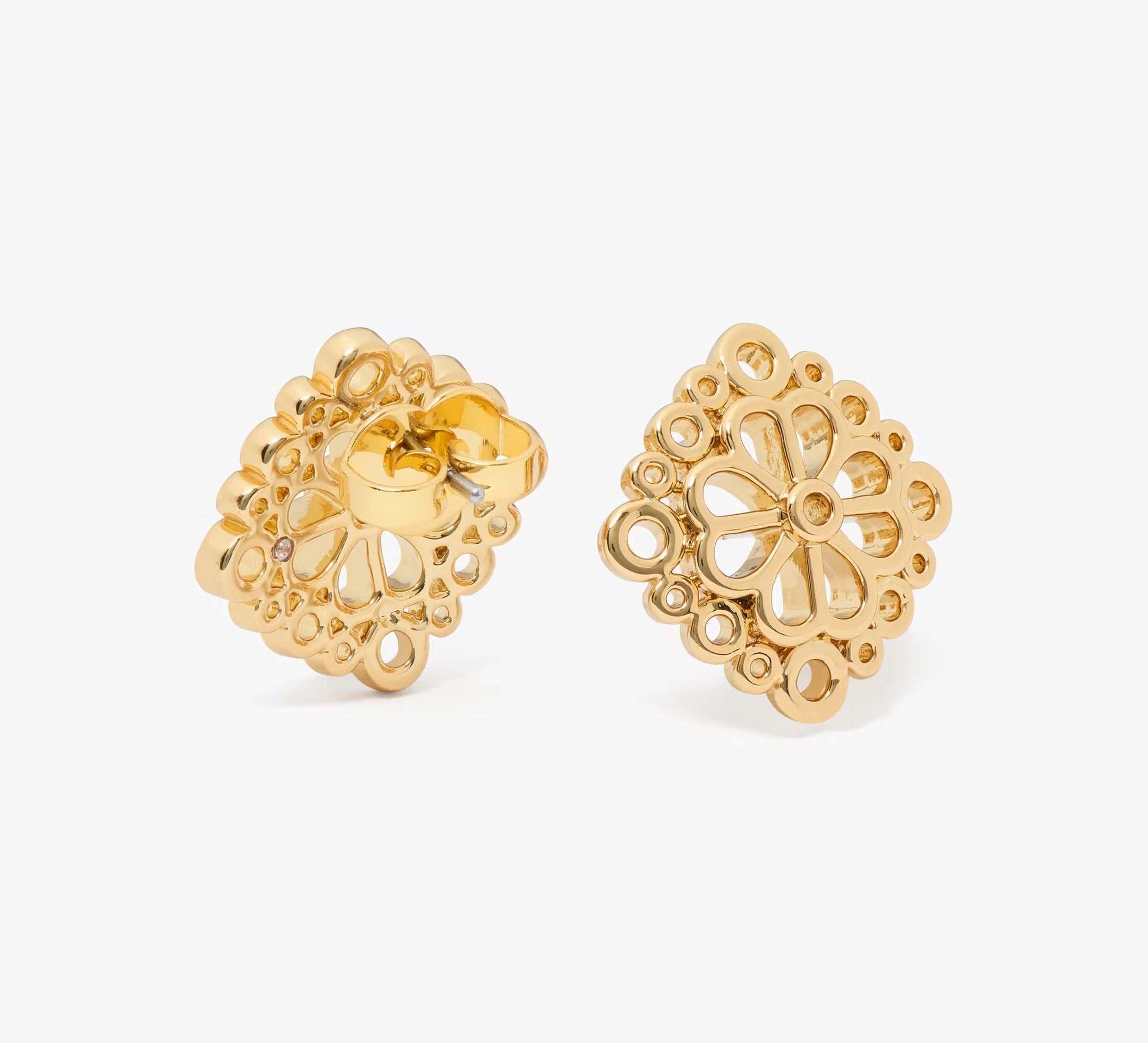 Kate Spade Spade Flower Lace Studs - Gold