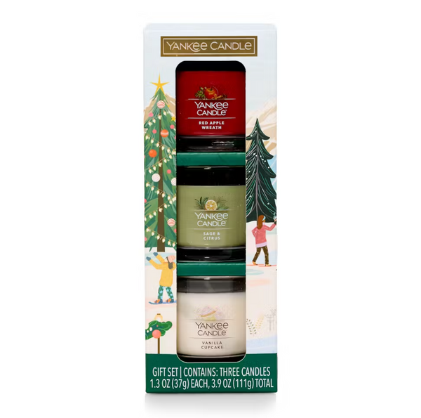 Yankee Candle Holiday Party Mini Candle 3-Piece Gift Set