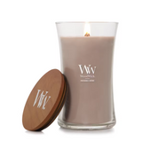 WoodWick Large Hourglass Candle - Patchouli Crème