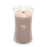 WoodWick Large Hourglass Candle - Patchouli Crème