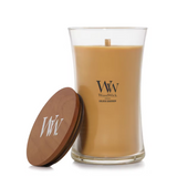 WoodWick Large Hourglass Candle - Golden Bourbon