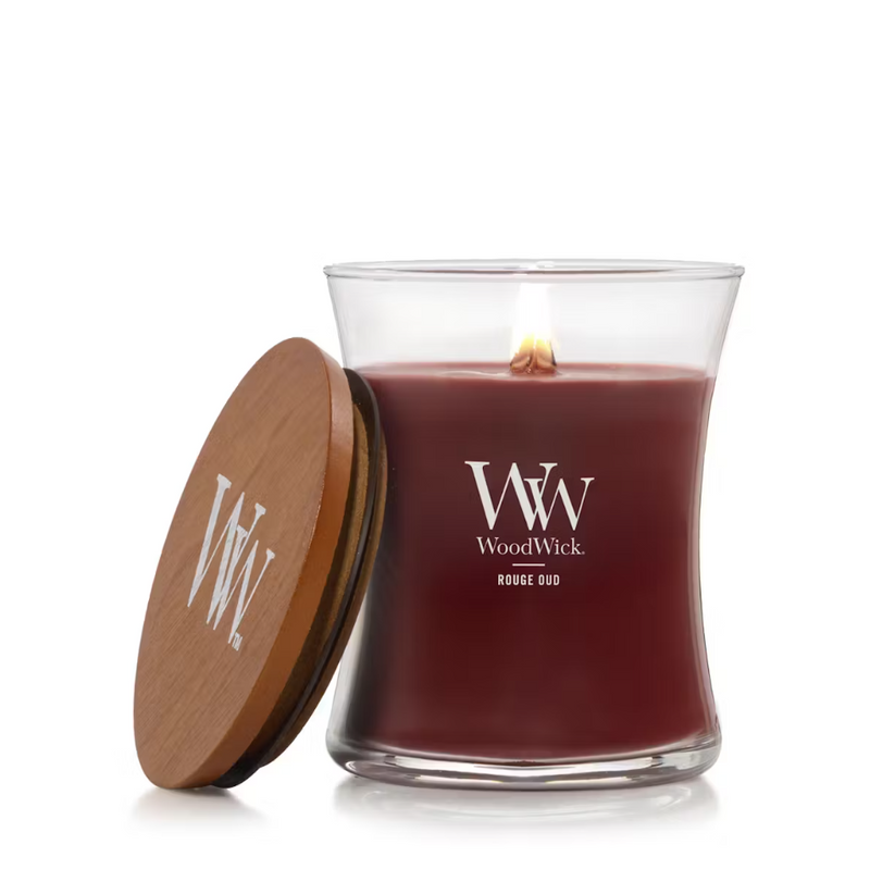 WoodWick Medium Hourglass Candle - Rouge Oud