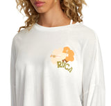 RVCA Womens Retro Hibiscus Long Sleeve T-Shirt