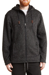 Free Country Mens Osprey Sweater Knit Fleece Jacket