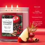 Yankee Candle 3-Wick Candle - Red Apple Wreath