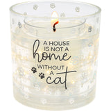 Pavilion Cat Refillable Soy Wax Candle with LED Accents - 5 oz.