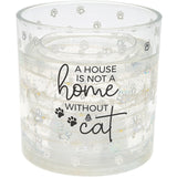 Pavilion Cat Refillable Soy Wax Candle with LED Accents - 5 oz.