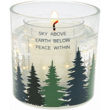 Pavilion Peace Within Refillable Soy Wax Candle with LED Accents - 5 oz.