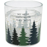 Pavilion Peace Within Refillable Soy Wax Candle with LED Accents - 5 oz.