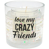 Pavilion Crazy Friends Refillable Soy Wax Candle with LED Accents - 5 oz.