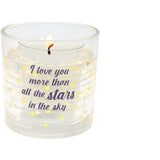 Pavilion Stars Refillable Soy Wax Candle with LED Accents - 5 oz.