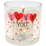 Pavilion Love You 5 oz Refillable Soy Wax Candle With LED Accents