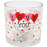 Pavilion Love You 5 oz Refillable Soy Wax Candle With LED Accents