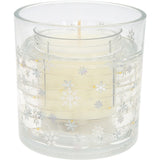 Pavilion Snowflakes 5 oz Refillable Soy Wax Candle With LED Accents