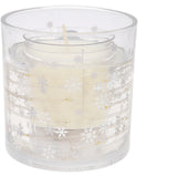Pavilion Snowman 5 oz Refillable Soy Wax Candle With LED Accents