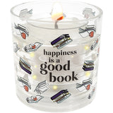 Pavilion Good Book Refillable Soy Wax Candle With LED Accents - 5 oz.