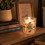 Pavilion Good Book Refillable Soy Wax Candle With LED Accents - 5 oz.