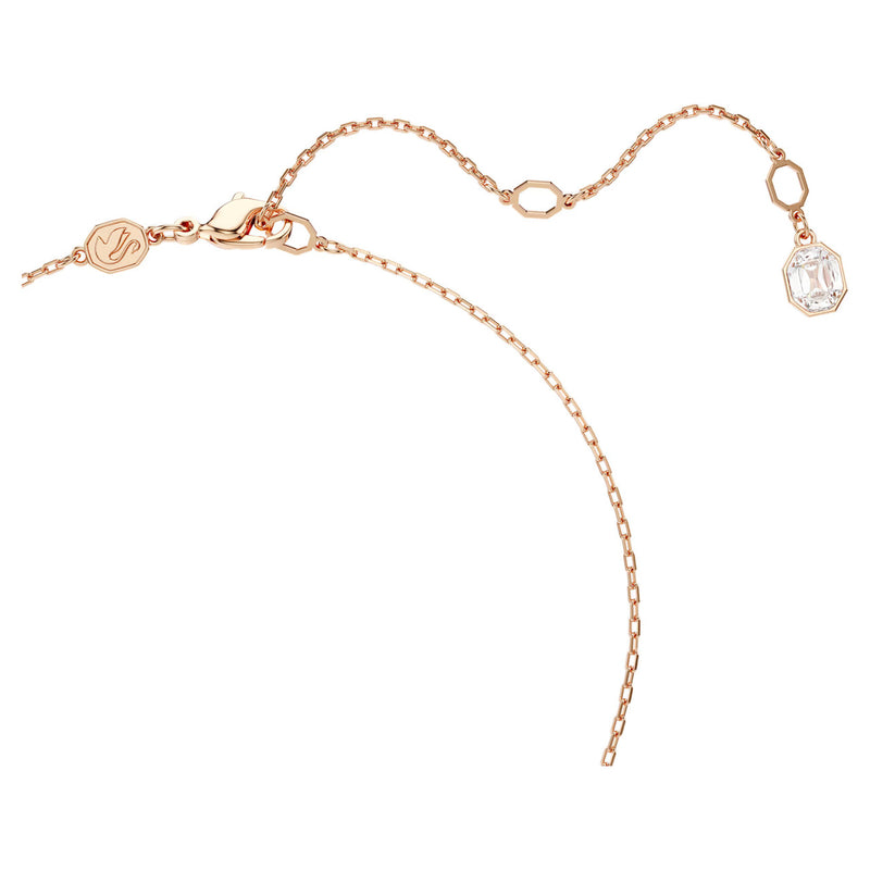 Swarovski Constella Pendant Necklace - Round Cut, White, Rose Gold-Tone Plated