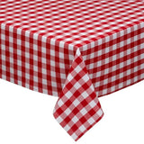 Design Imports Tango & White Checkers Tablecloth