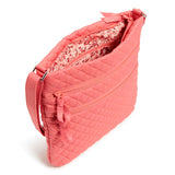 Triple Zip Hipster Crossbody Handbag