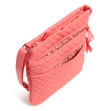 Triple Zip Hipster Crossbody Handbag