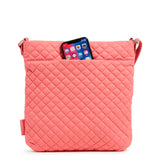 Triple Zip Hipster Crossbody Handbag
