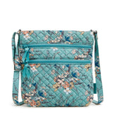 Triple Zip Hipster Crossbody Handbag