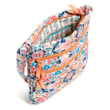 Triple Zip Hipster Crossbody Handbag