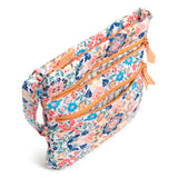 Triple Zip Hipster Crossbody Handbag