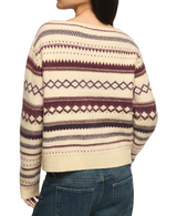 Lucky Brand Womens Fair Isle Crew Sweater