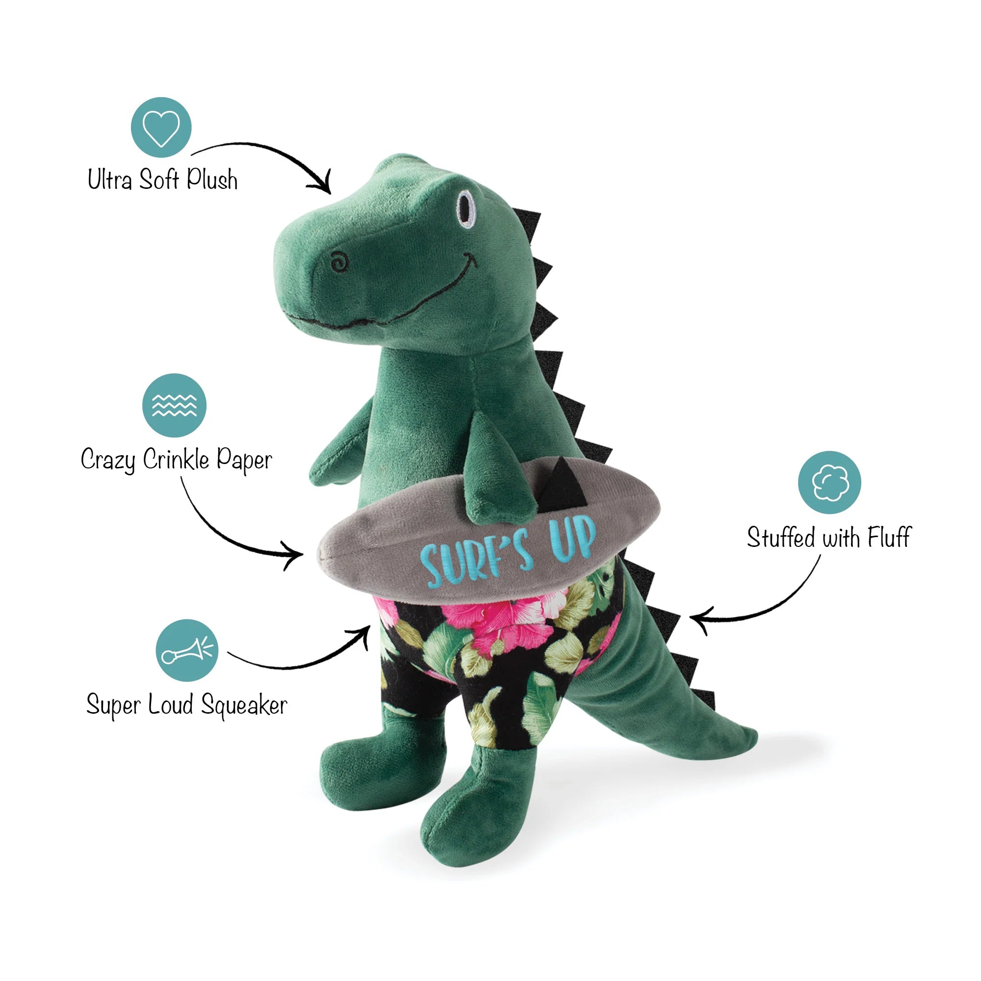 Petshop Surf's Up, Dude! Plush Dog Toy