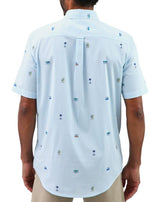 Chaps Mens Easy Care Poplin Short Sleeve Button Down Shirt
