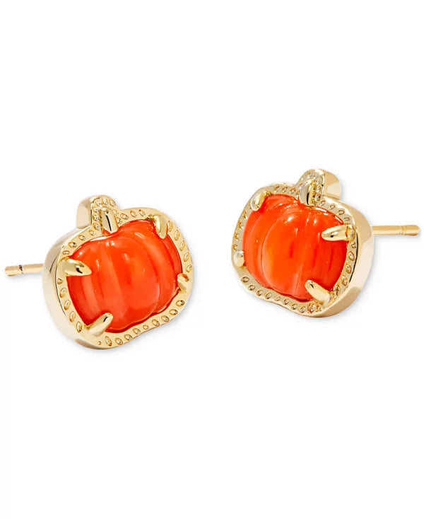 Kendra Scott Gold-Tone Pumpkin Stud Earrings