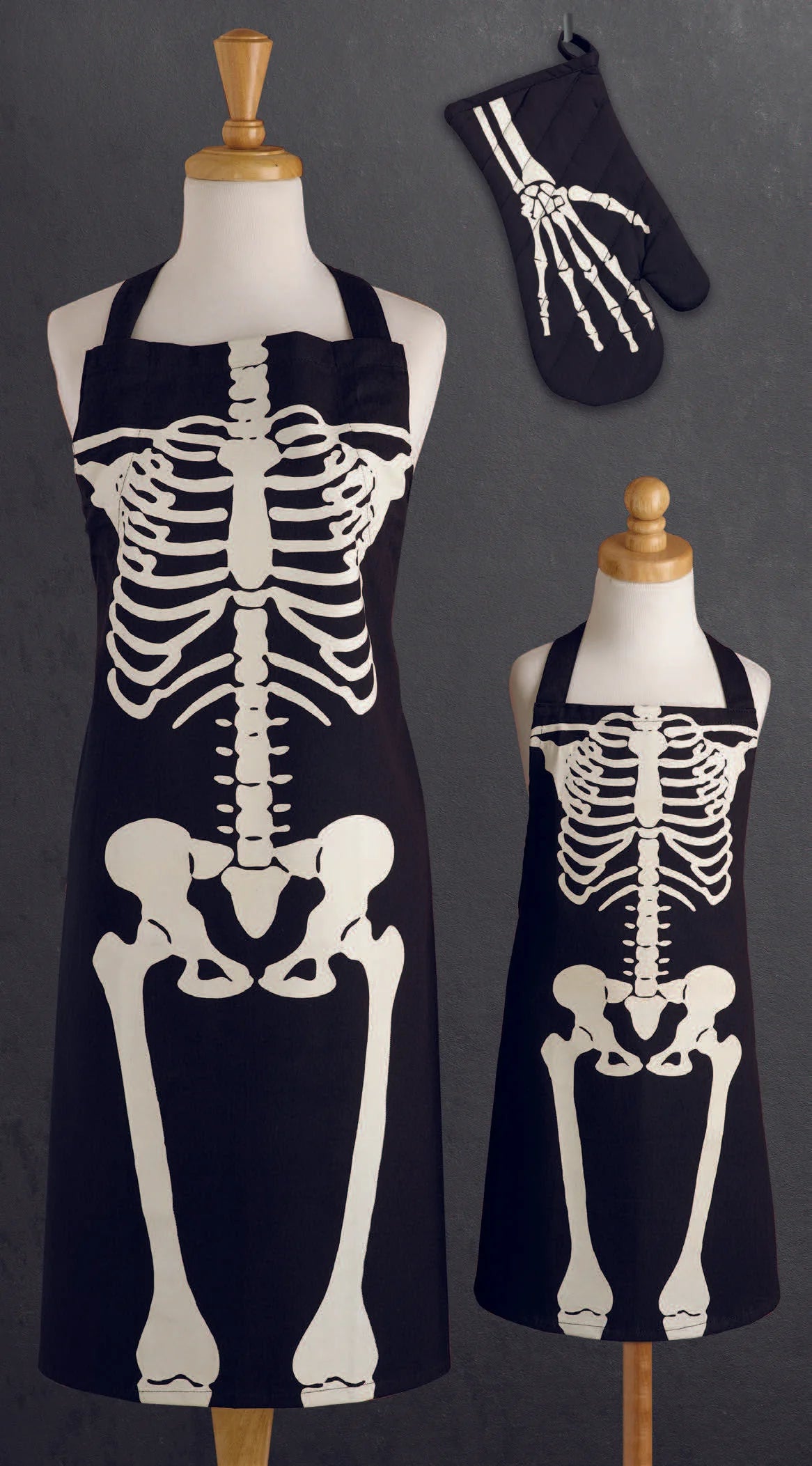 Design Imports Skeleton Printed Childrens Apron