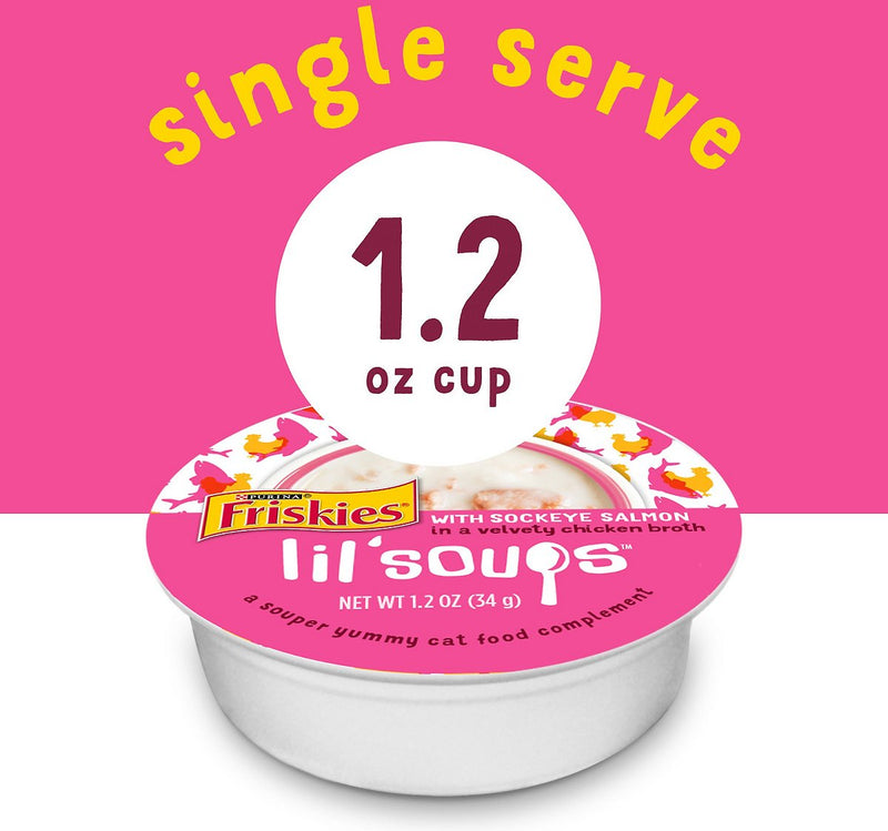 Purina Friskies Lil' Soups with Sockeye Salmon Wet Cat Food - 1.2 oz.