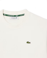 Lacoste Womens Relaxed Fit Piqué Crew Neck Sweatshirt