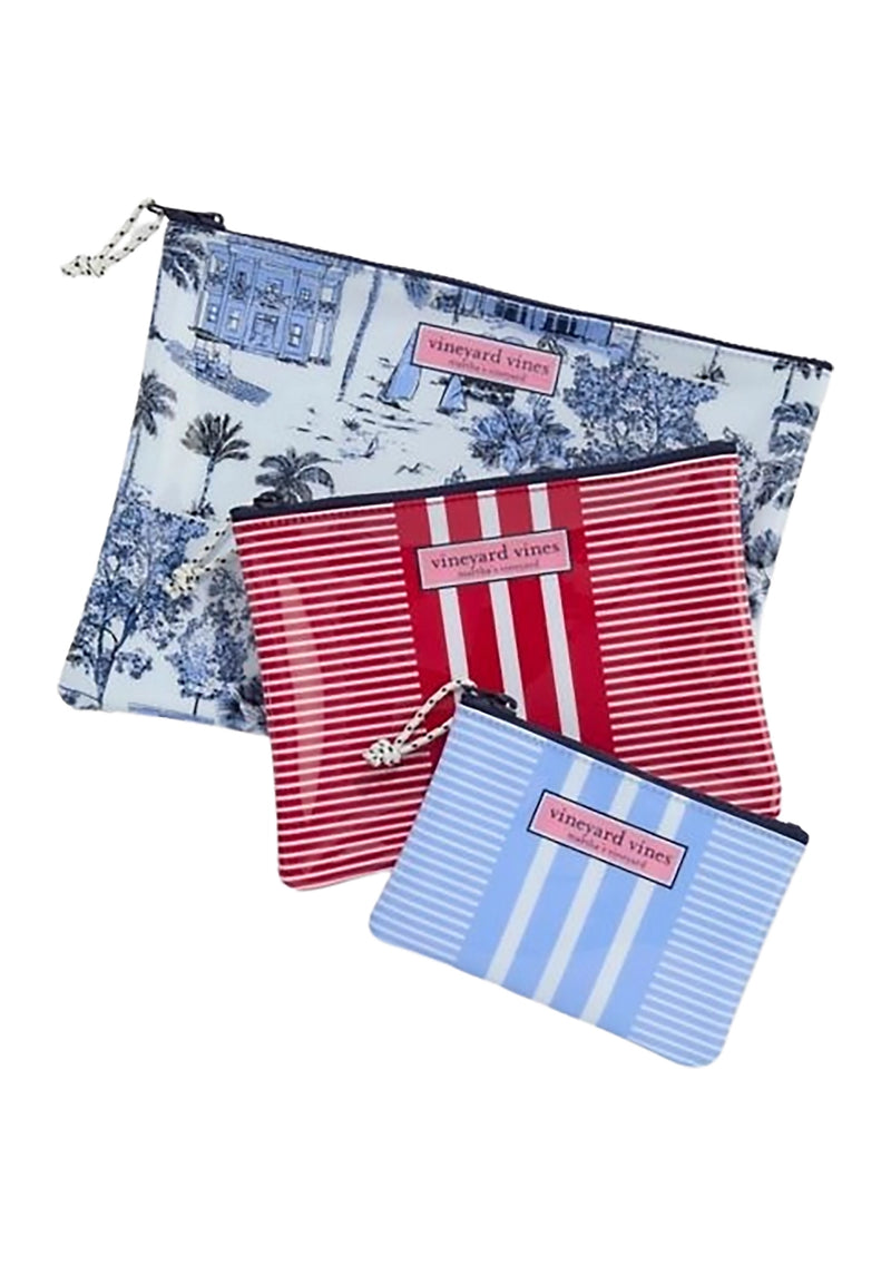 Vineyard Vines Womens Printed Pouch - 3 Pack