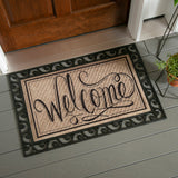 Evergreen Cutout Scroll Embossed Floor Mat Tray