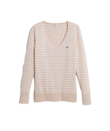 Vineyard Vines Womens Heritage Stripe V-Neck Sweater