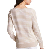 Vineyard Vines Womens Heritage Stripe V-Neck Sweater
