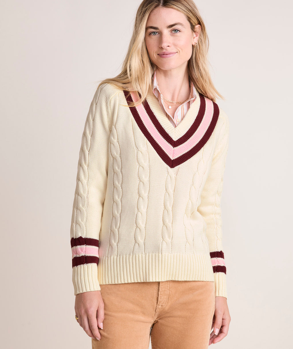 ★★ ★★ TH Collection Preppy V-neck Cable Swe 2E001831_G439_LD_0790_F.jpg?v=