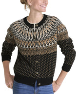 Vineyard Vines Womens Wool Blend Fair Isle Cardigan