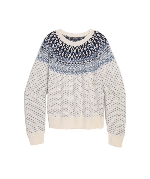 Vineyard Vines Womens Wool Blend Fair Isle Sweater